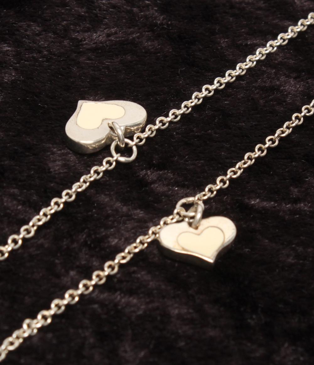 STAR JEWELRY ロングネックレス SV925 ハートモチーフ ステーション レディース スタージュエリー