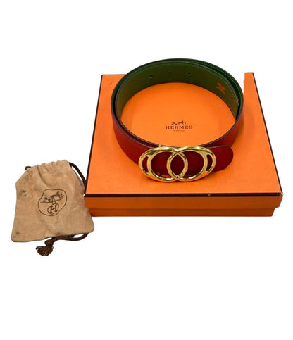 HERMES ベルト ⚪︎Z刻印 ゴールド金具 リバーシブル レディース エルメス