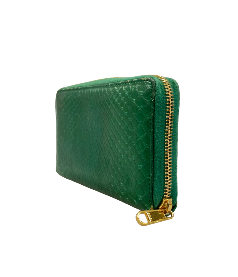 GUCCI ラウンドファスナー 二つ折り財布 グリーン GUCCI（グッチ） GUCCI GGマーモント ラウンドファスナー 長財布