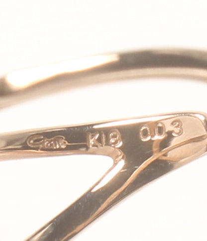 美品 スタージュエリー リング 指輪 K18 ダイヤ0.03ct レディース STAR JEWELRY