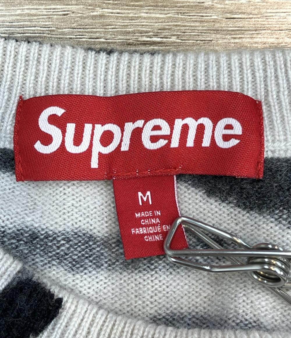 Supreme 長袖ニット 24SS CASHMERE SWEATER ZEBRA ストリート メンズ SIZE M シュプリーム