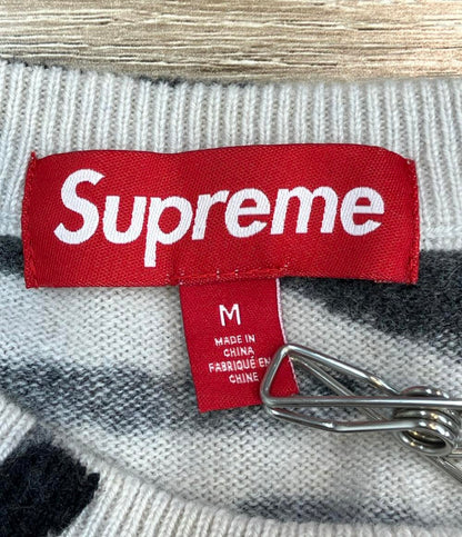 Supreme 長袖ニット 24SS CASHMERE SWEATER ZEBRA ストリート メンズ SIZE M シュプリーム