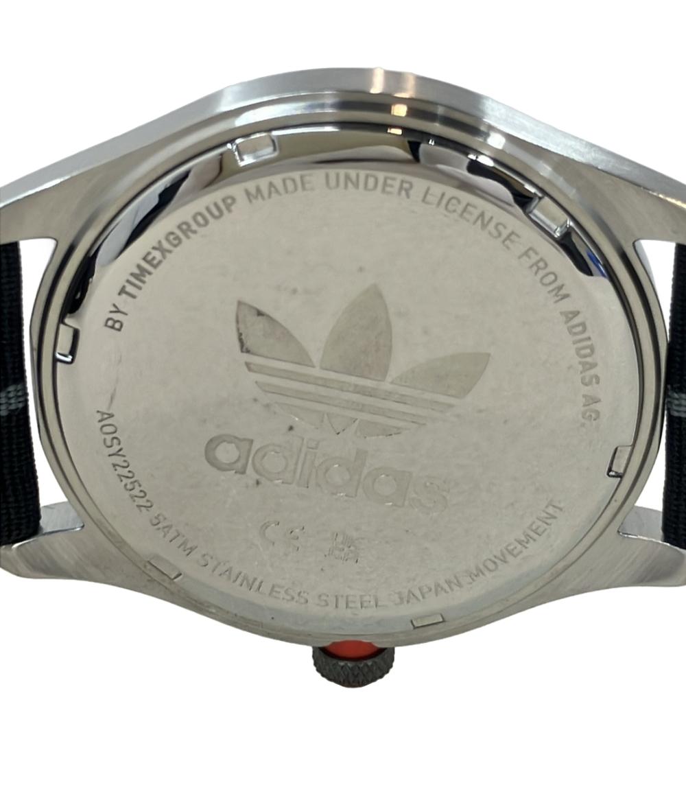 美品 adidas 腕時計 コードフォー クオーツ ブラック AOSY22522 レディース メンズ アディダス