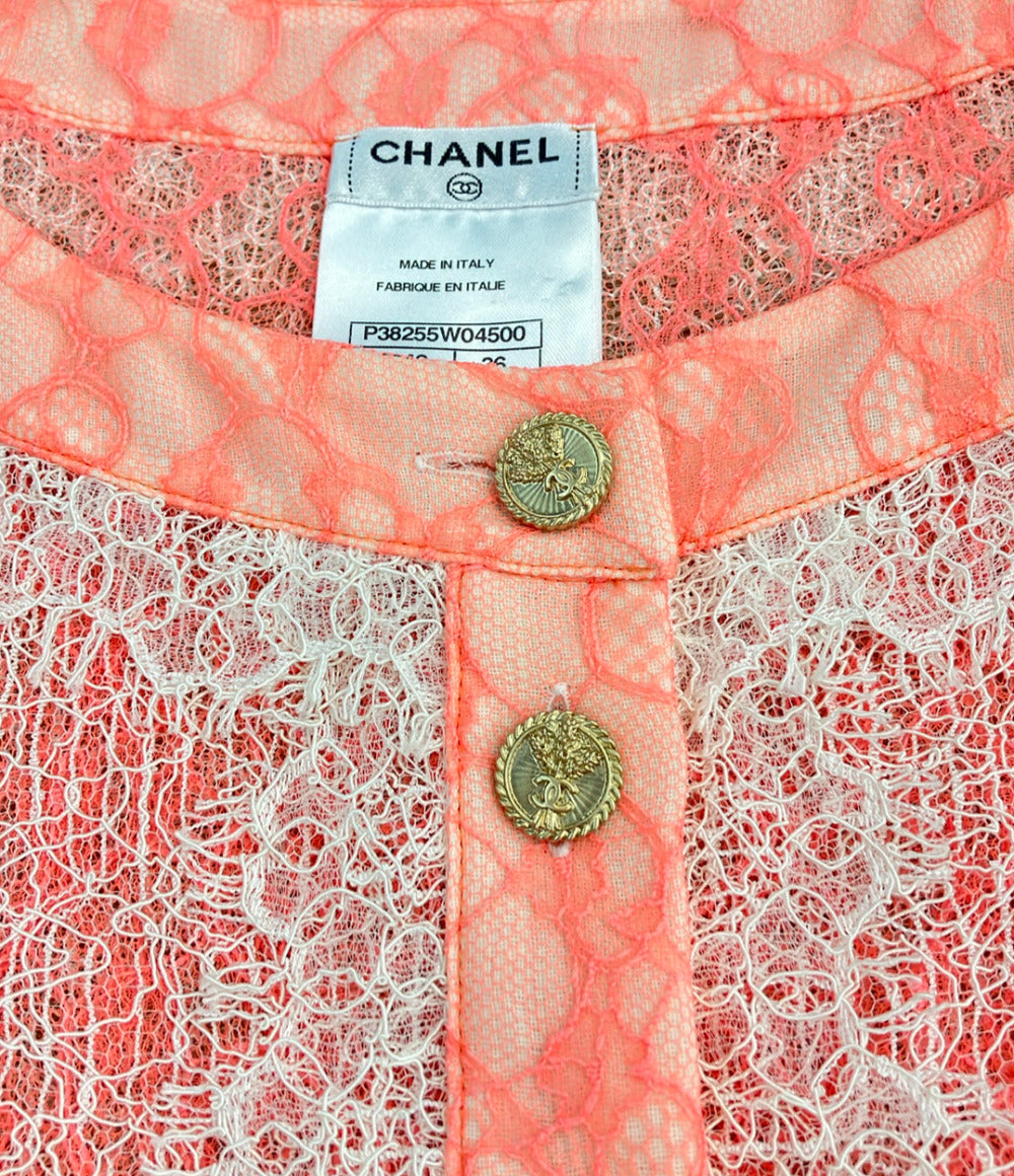 美品 CHANEL レース カーディガン P38255W04500 レディース SIZE 36 (XS) シャネル