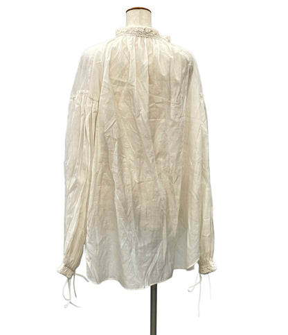 SAINT LAURENT PARIS 長袖ブラウス コットン×シルク 21SS 695412 レディース SIZE L サンローランパリ