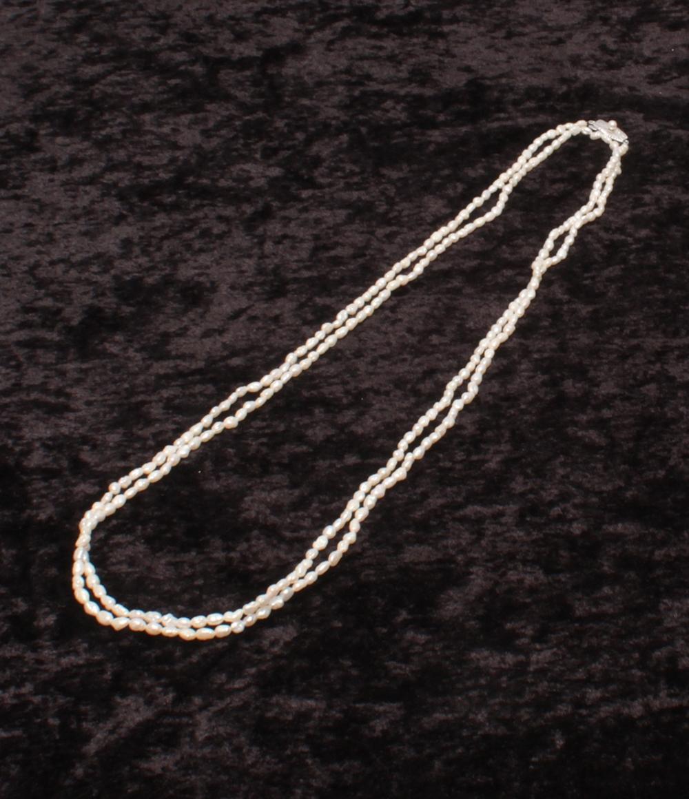 ロングネックレス SV 淡水パール レディース