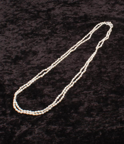 ロングネックレス SV 淡水パール レディース