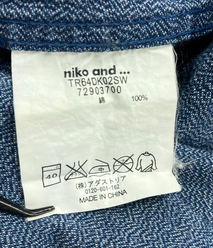 ニコアンド デニムロングコート アウター ジャケット レディース SIZE 4 (XL) niko and...