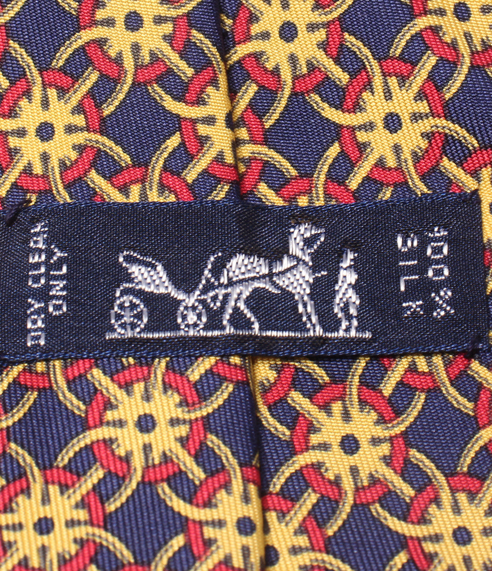 美品 HERMES ネクタイ シルク100% メンズ エルメス