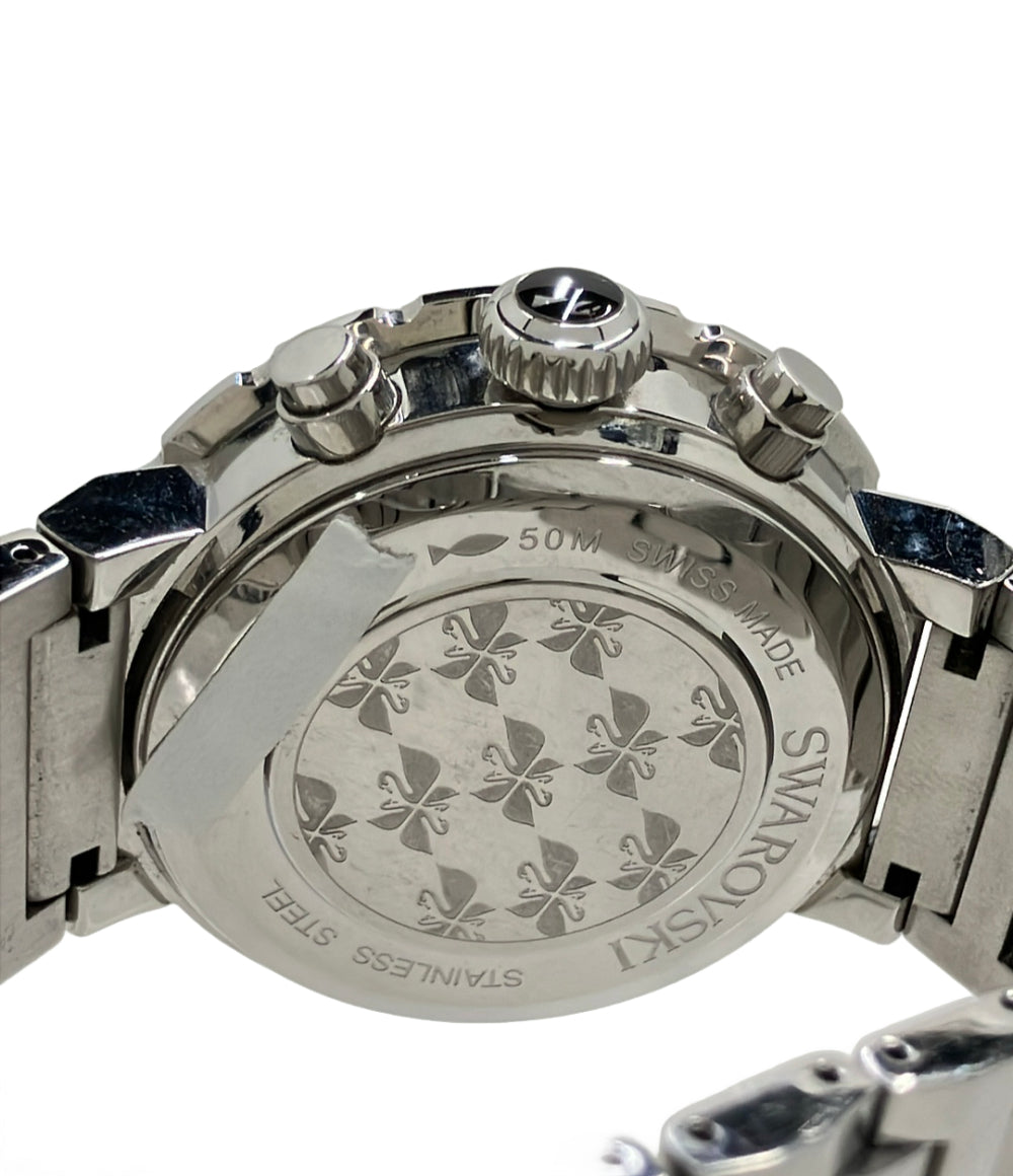 SWAROVSKI 腕時計 クオーツ ブラック メンズ スワロフスキー