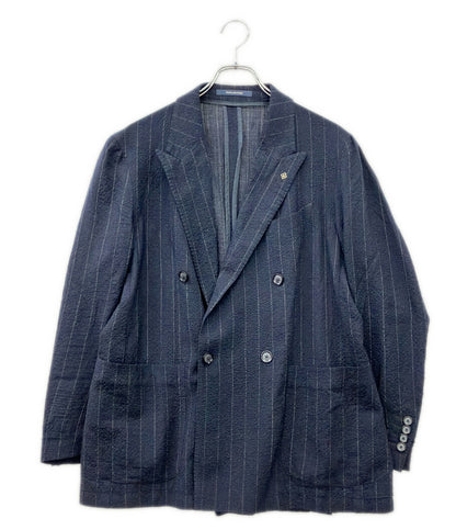 TAGLIATORE ダブルブレストストライプ テーラードジャケット メンズ SIZE 48 タリアトーレ