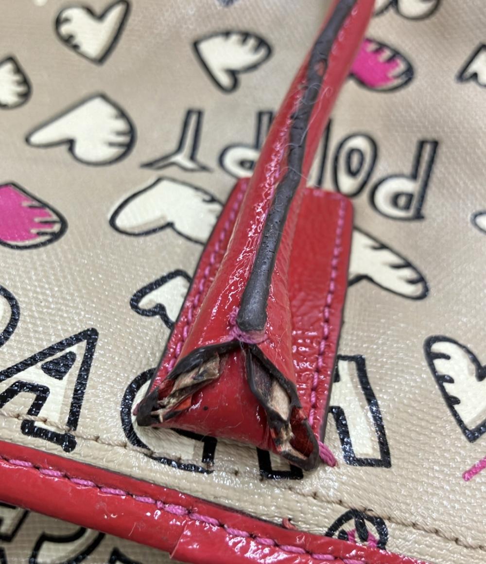 COACH トートバッグ グラフィティ コーティングキャンバス パテントレザー ポピー 16507 レディース コーチ