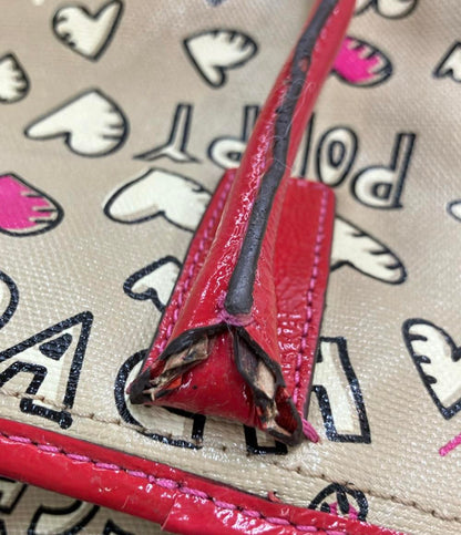 COACH トートバッグ グラフィティ コーティングキャンバス パテントレザー ポピー 16507 レディース コーチ