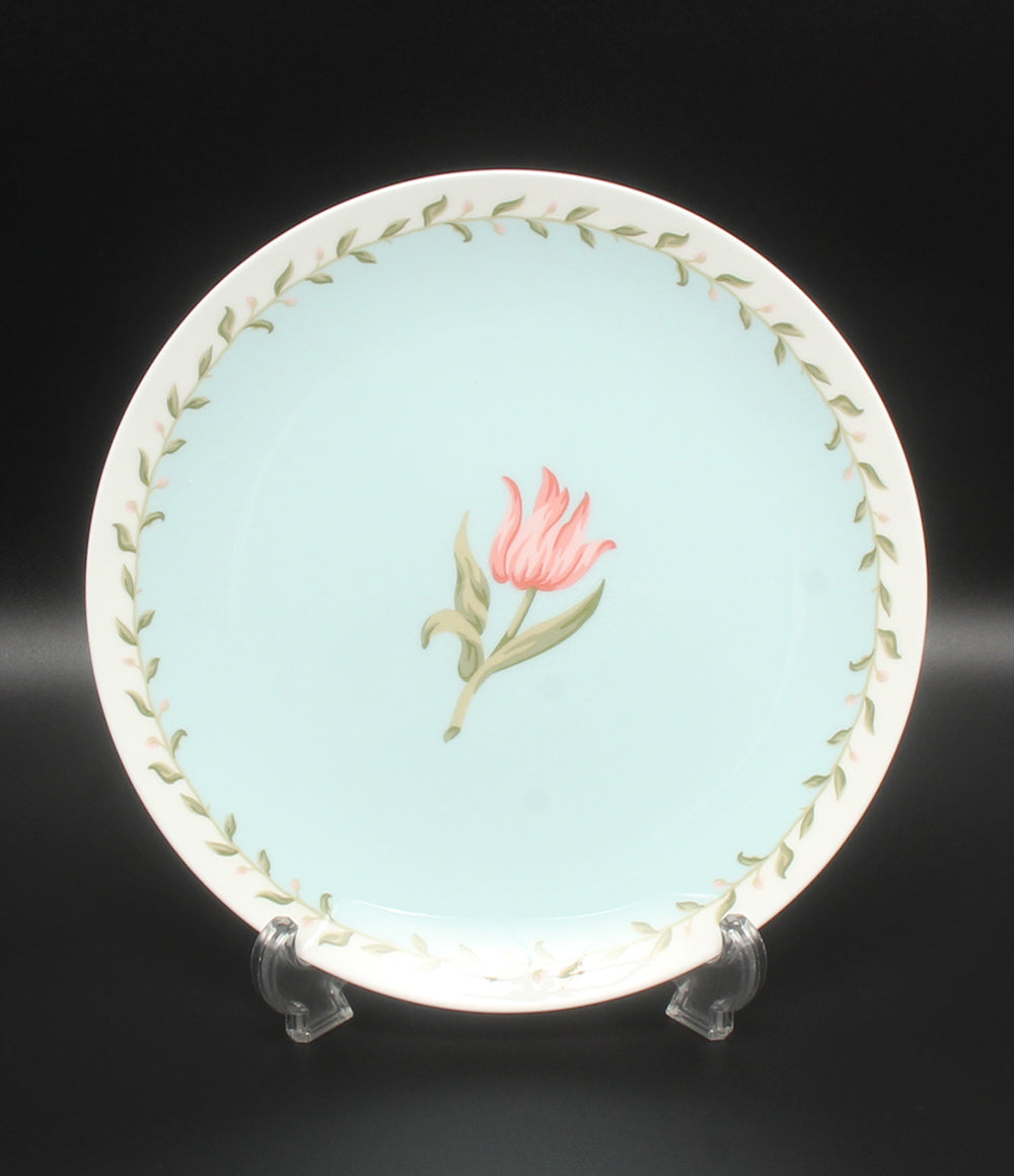 美品 Tiffany & Co. プレート 皿 24cm ピンクチューリップ ティファニー