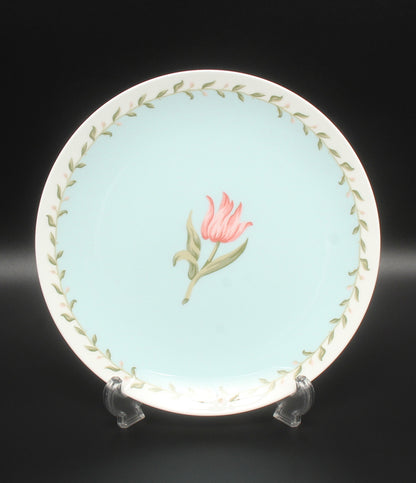 美品 Tiffany & Co. プレート 皿 24cm ピンクチューリップ ティファニー