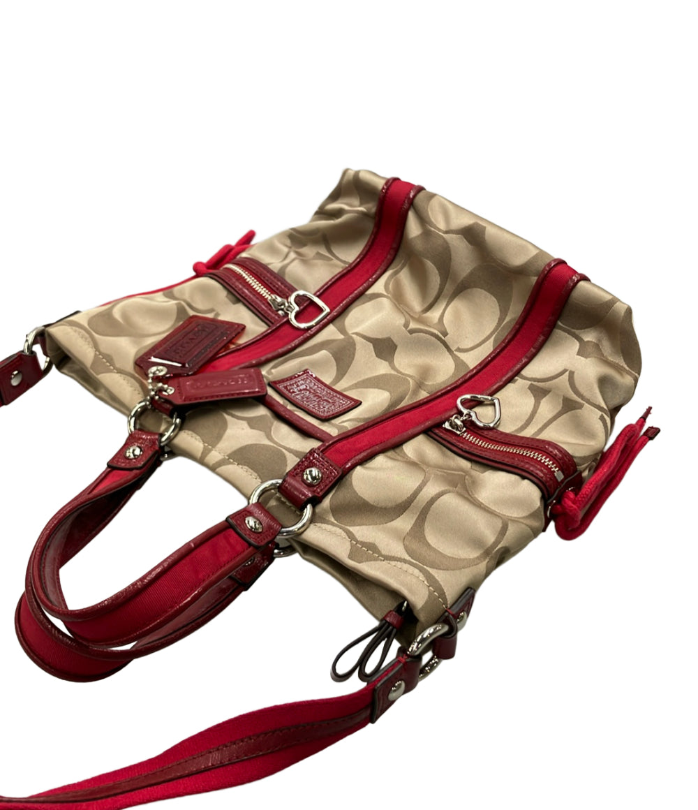 COACH 2WAY トートバッグ ショルダーバッグ 肩掛け シグネチャー F20101 レディース コーチ