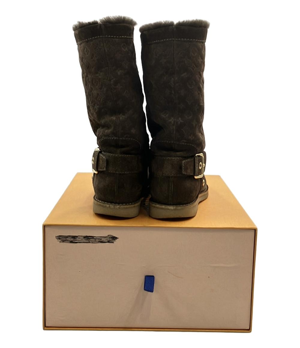 ルイ・ヴィトン フォーヴィストライン ムートンブーツ モノグラム柄 レディース SIZE 36 (M) LOUIS VUITTON