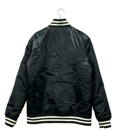 Majestic スタジャン ドジャース リバーシブル フロントスナップボタン レオパード A6-BRO-5520-BLK001-00-LG メンズ SIZE 40 (L) マジェスティック