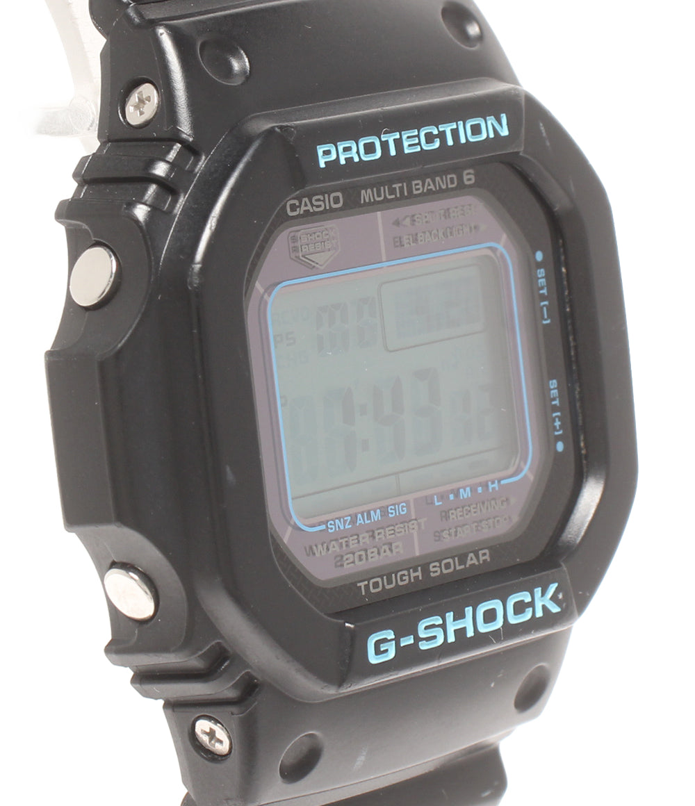 美品 CASIO 腕時計 ブラック×ブルー G-SHOCK ソーラー M5610BA レディース メンズ カシオ