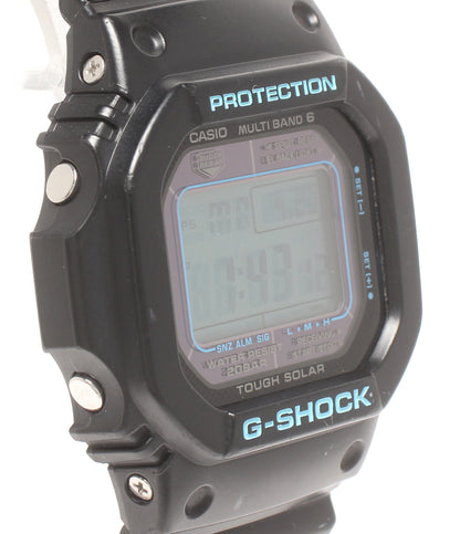 美品 CASIO 腕時計 ブラック×ブルー G-SHOCK ソーラー M5610BA レディース メンズ カシオ