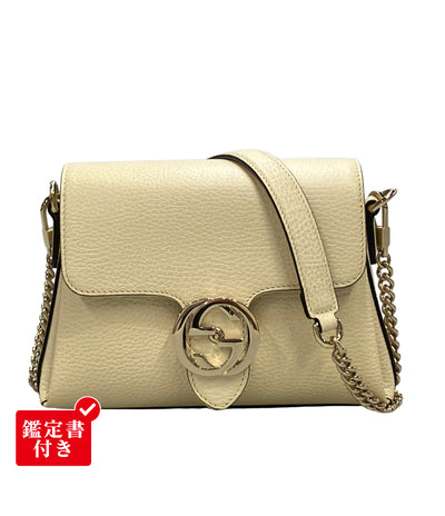 GUCCI チェーンショルダーバッグ 斜め掛け インターロッキングG 607720 493075 レディース グッチ