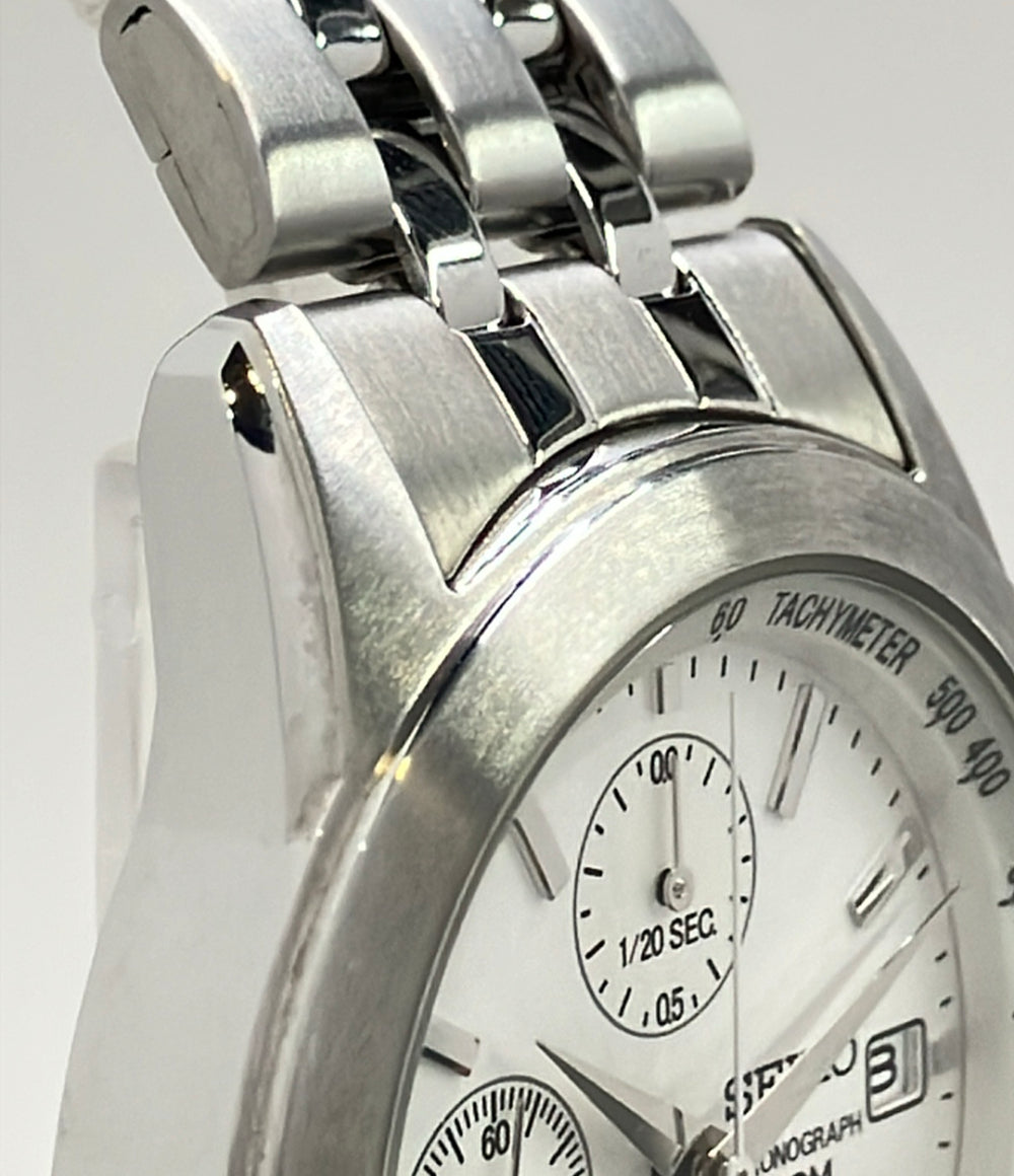 SEIKO 腕時計 クオーツ シルバー 7T92-0LH0 メンズ セイコー – Rehello