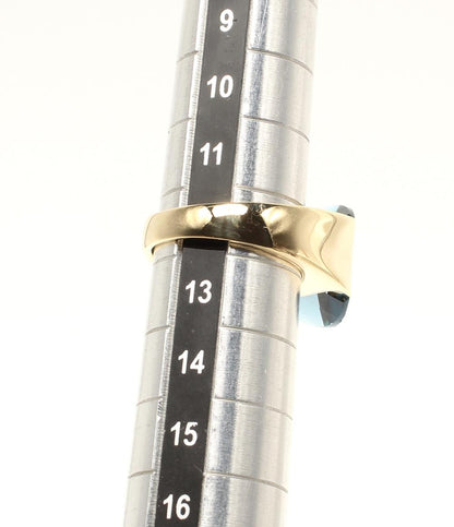 リング 指輪 K18 ブルートパーズ レディース SIZE 12号