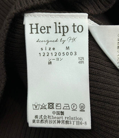 ハーリップトゥ アンサンブル 長袖ニットワンピース レディース SIZE M (M) Her lip to