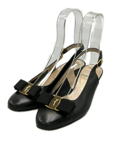 Salvatore Ferragamo バックバンドパンプス ヴァラ レディース SIZE 7 サルヴァトーレフェラガモ