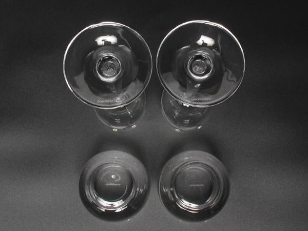 美品 WEDGWOOD シャンパングラス タンブラー 4点セット プロミシス ウィズディスリング ウエッジウッド