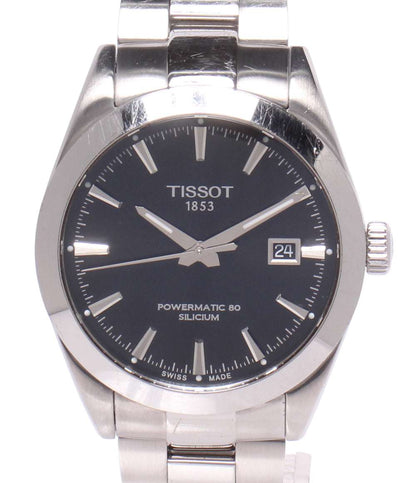 TISSOT 腕時計 ジェントルマン パワーマティック80 自動巻き ブラック T127407A メンズ ティソ