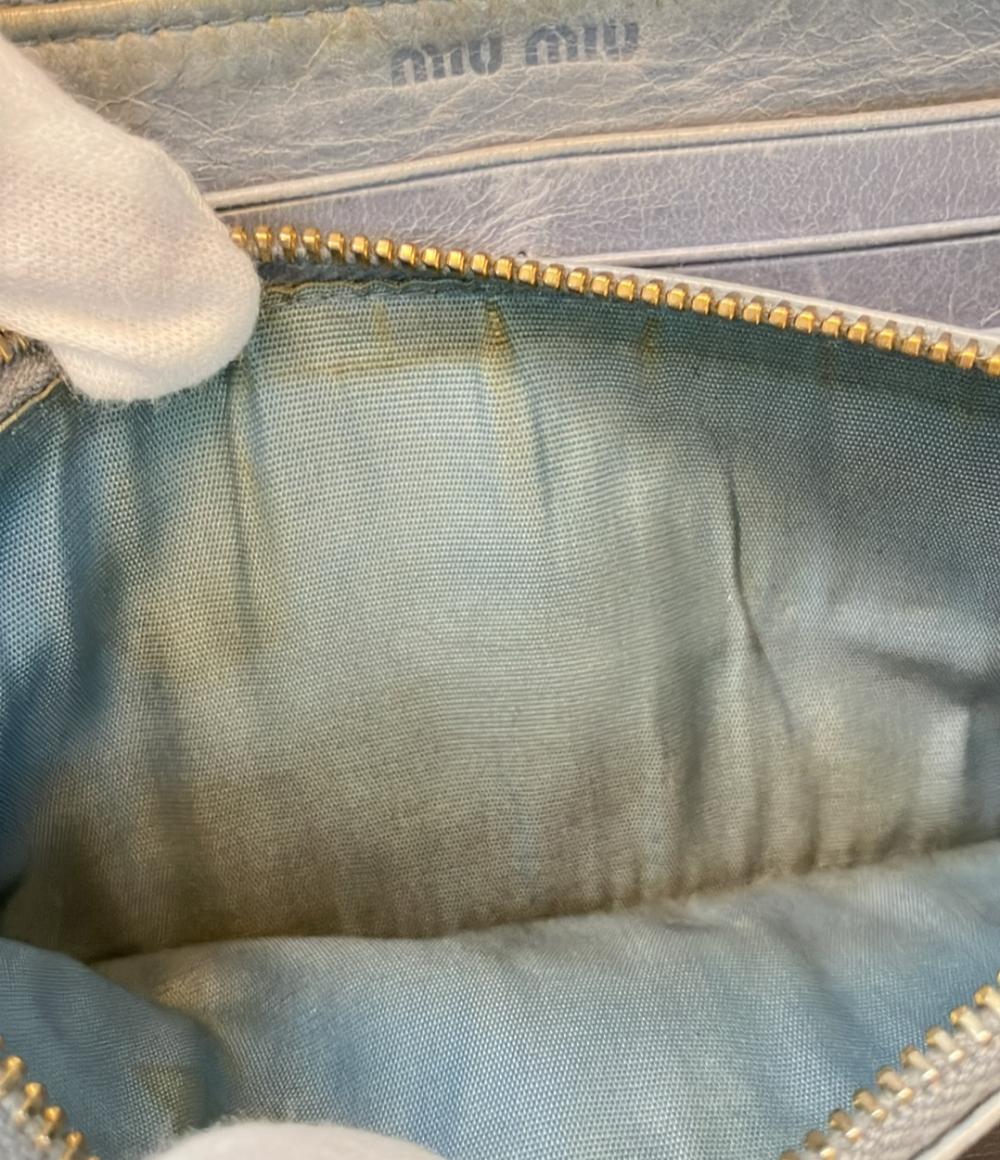 ミュウミュウ ラウンドファスナー長財布 レディース MIUMIU