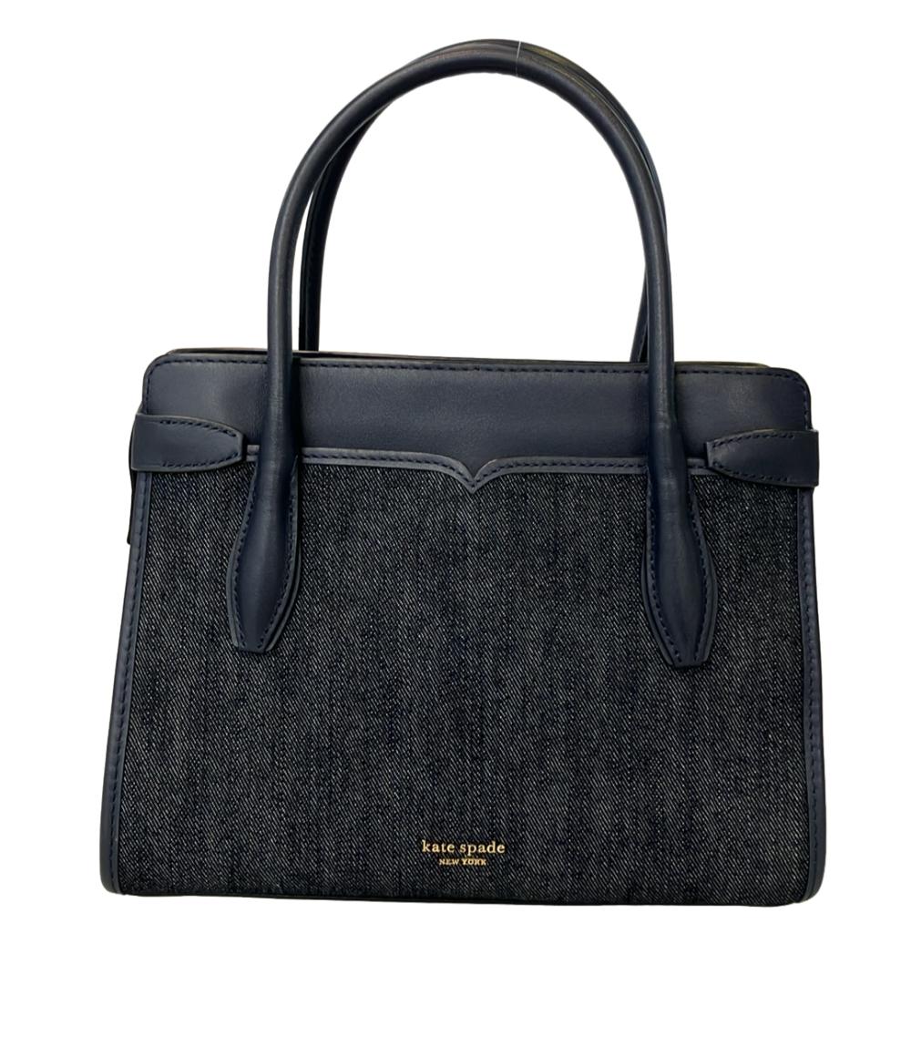 美品 Kate Spade 2WAY ハンドバッグ ショルダーバッグ 斜め掛け デニム レディース ケイトスペード