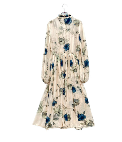 Sov. 長袖ワンピース フラワープリント レディース SIZE 36 (S) ソブ