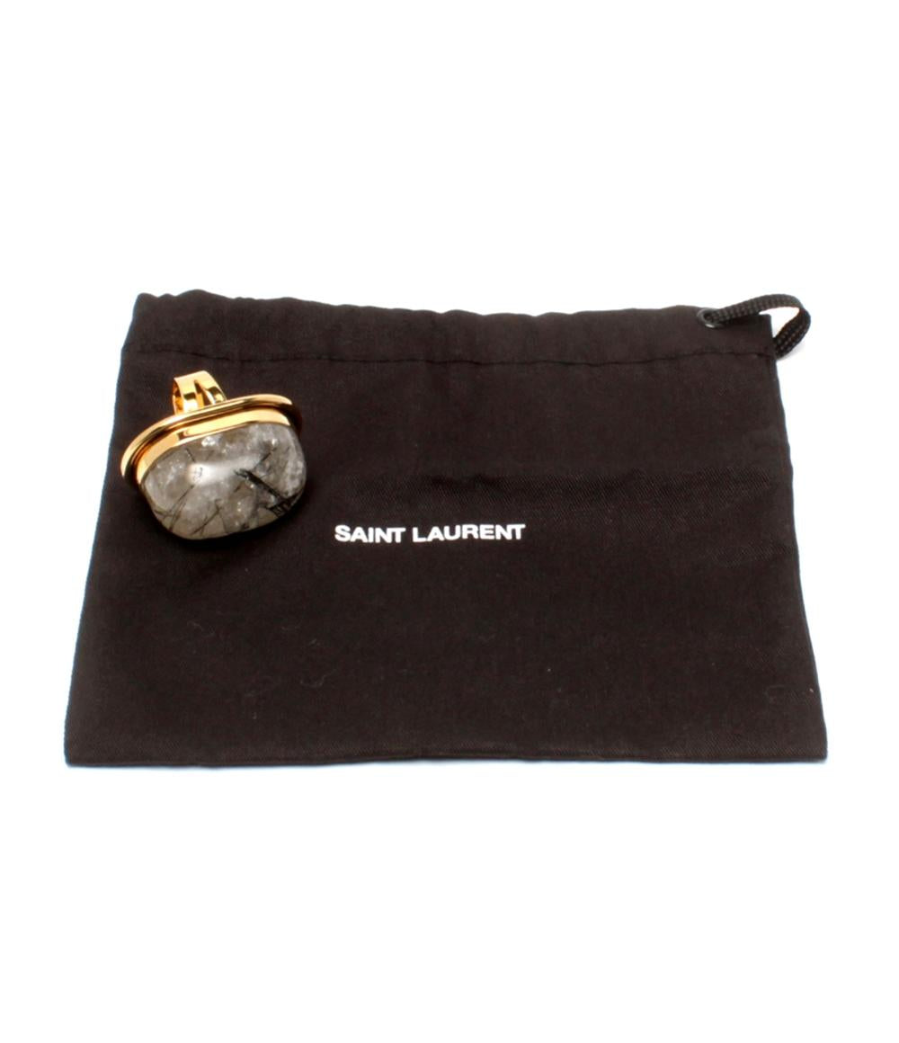 SAINT LAURENT リング 指輪 ルチルクオーツ レディース SIZE 9号 サンローラン