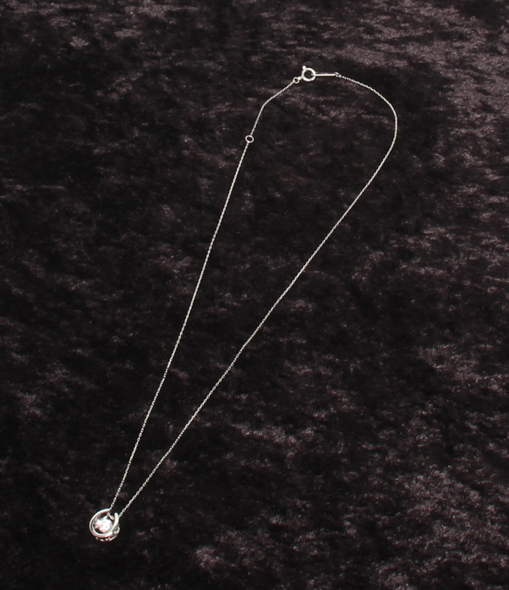 美品 ネックレス Pt900 Pt850 ダイヤ 0.20ct レディース