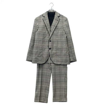 LANVIN セットアップ スリーピーススーツ チェック柄 ベスト付 メンズ SIZE 48 (L) ランバン