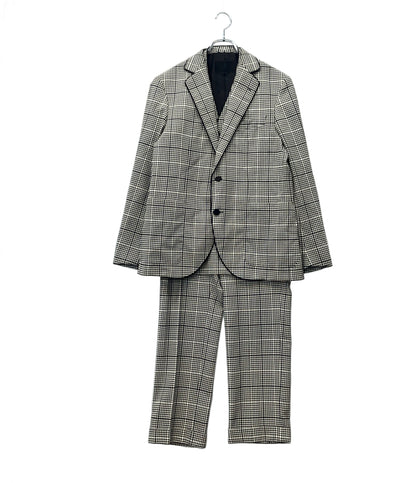LANVIN セットアップ スリーピーススーツ チェック柄 ベスト付 メンズ SIZE 48 (L) ランバン