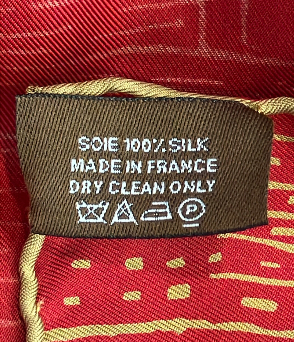 HERMES スカーフ カレ90 シルク100% De passage à Ginza (銀座の通路) レディース エルメス