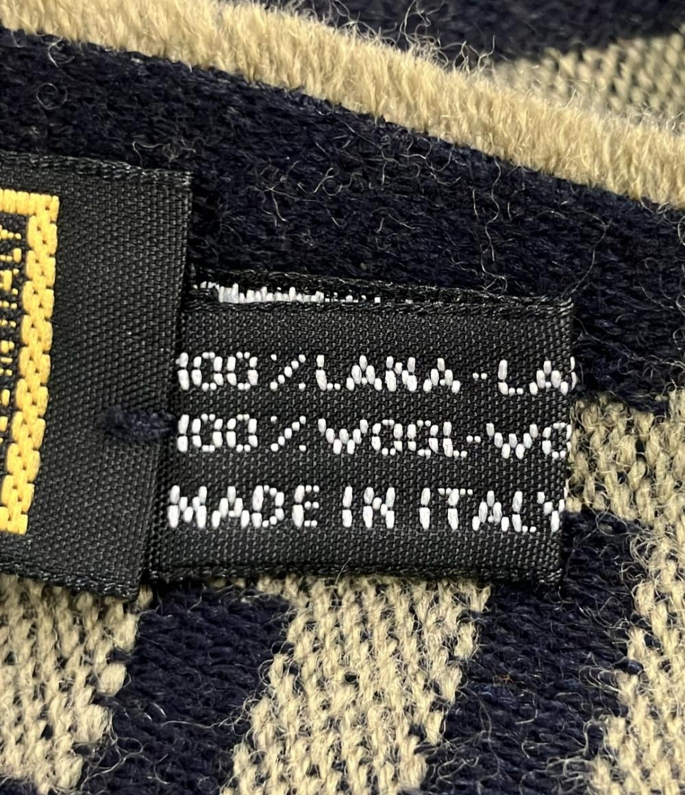 フェンディ マフラー ウール 100% ズッカ柄 ユニセックス FENDI