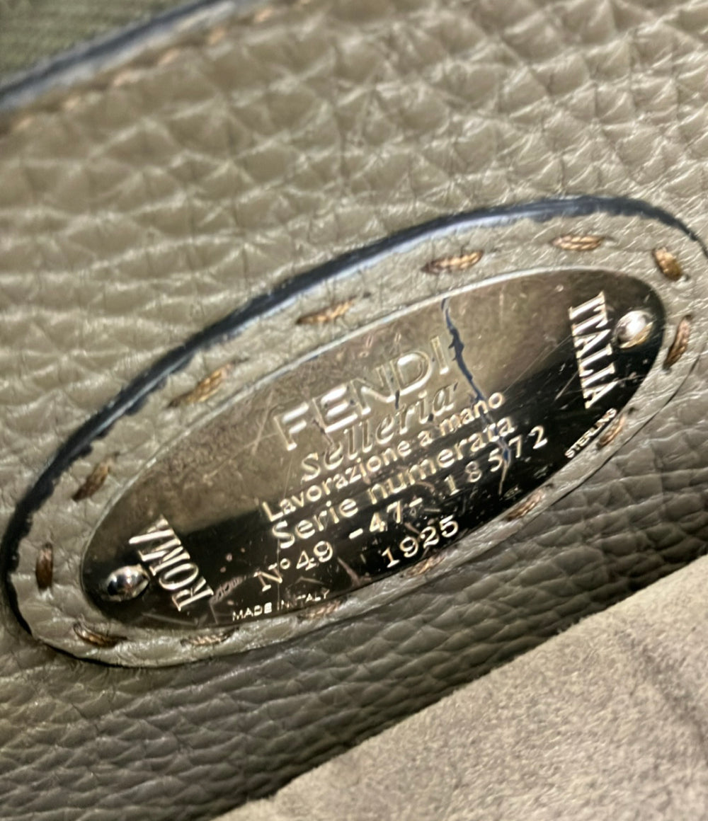 FENDI ハンドバッグ ビジネスバッグ レザー ピーカブー ユニセックス フェンディ