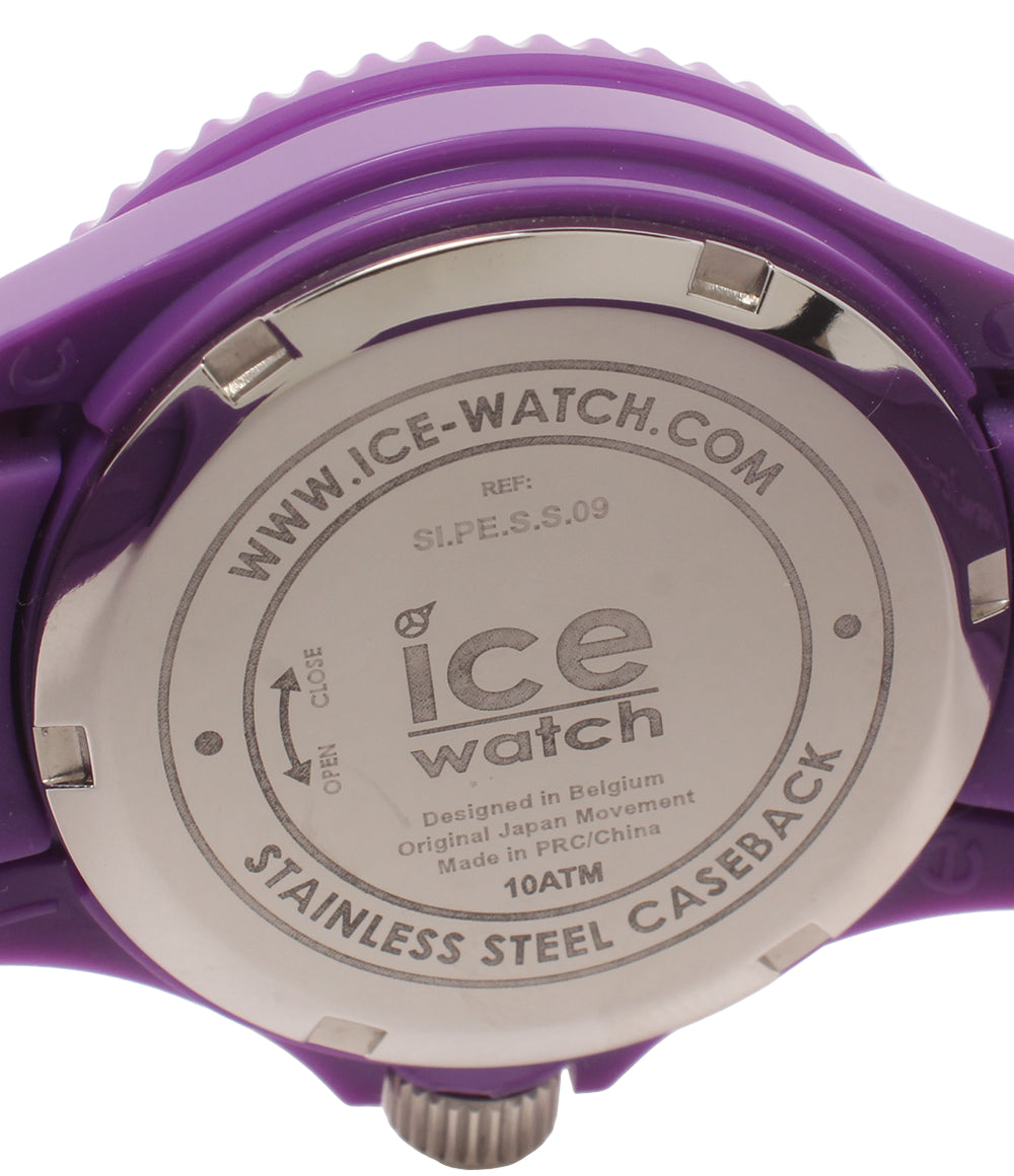 美品 ice watch 腕時計 フォーエバー クオーツ パープル SI.PE.S.S.09 レディース メンズ アイスウォッチ