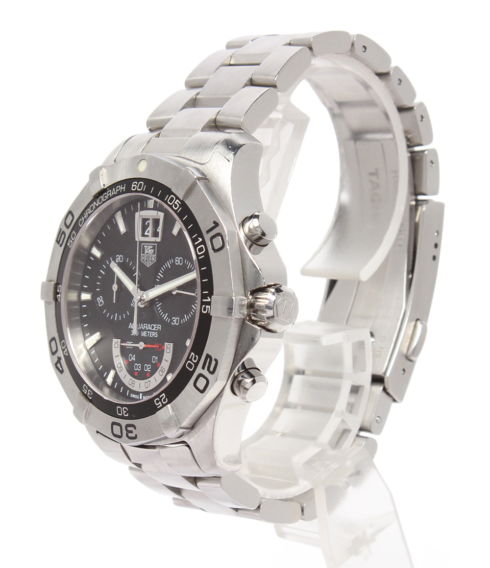 TAG HEUER 腕時計 アクアレーサー クロノグラフ グランドデイト クオーツ ブラック CAF101A.BA0821 メンズ タグホイヤー