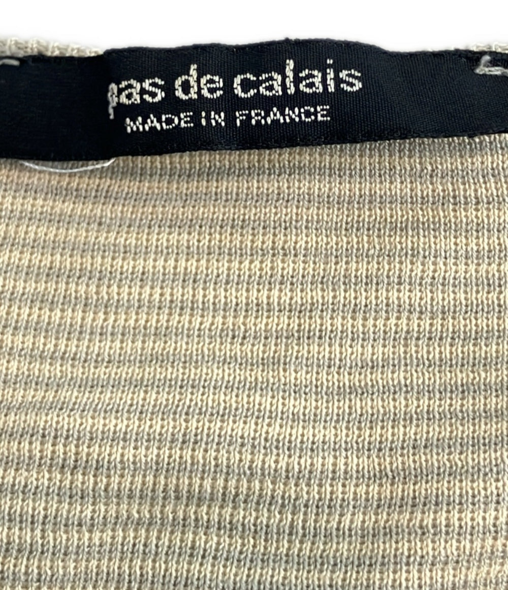 パドカレ 長袖ニット ボーダー柄 レディース SIZE 38 (M) pas de calais