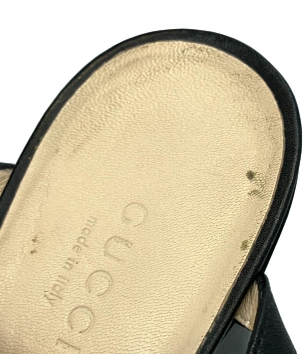 GUCCI アンクルストラップサンダル ホースビット チャンキーヒール