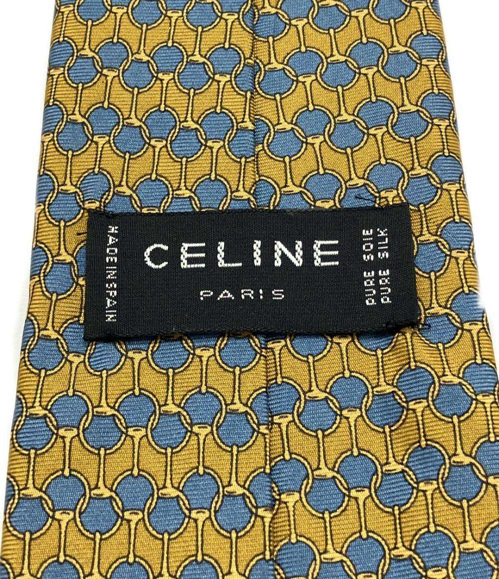 美品 セリーヌ ネクタイ シルク100% メンズ CELINE