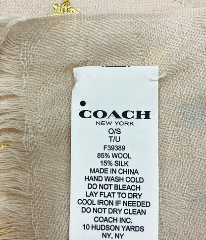 COACH ストール  スター 総柄 レディース コーチ