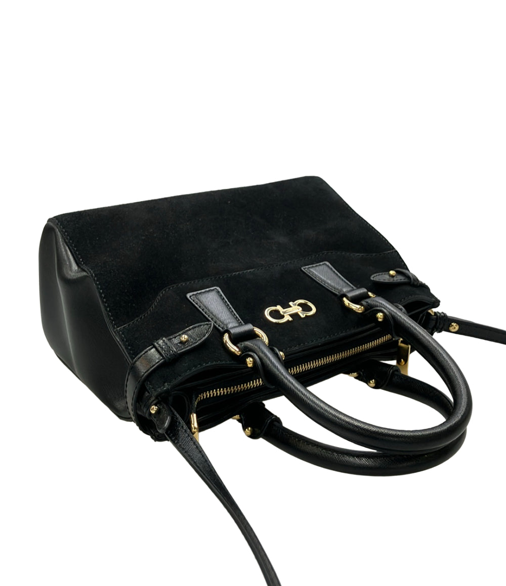 美品 Salvatore Ferragamo 2WAY ハンドバッグ ショルダーバッグ 斜め掛け ガンチーニ レディース サルヴァトーレフェラガモ
