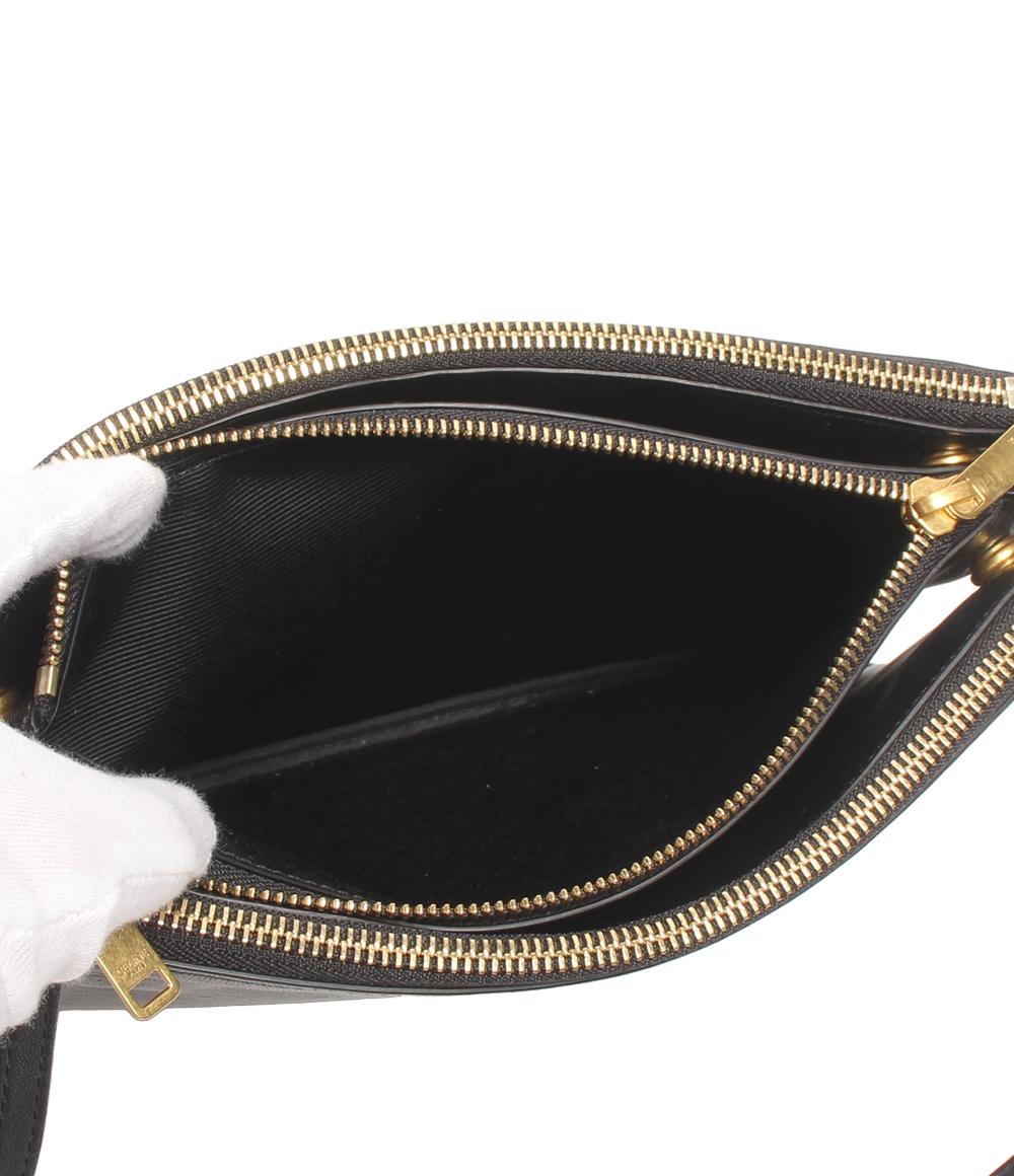 CELINE ショルダーバッグ 斜め掛け ゴールド金具 トリオ レディース