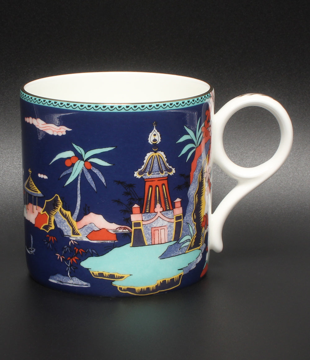美品 WEDGWOOD マグカップ ブルー パゴダ ウェッジウッド
